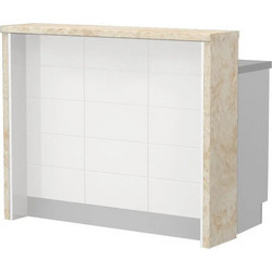 Πάγκος νησίδας Hudson-Μήκος: 120 εκ.Λευκό-Latino Marble