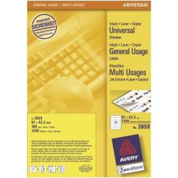 Ετικέτες Avery 97 x 42,3mm A4 (3659)