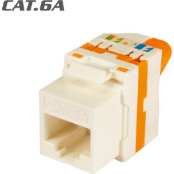 209921 Keystone Jack RJ45 UTP Cat.6A Θηλυκό 180 Tool-Free white