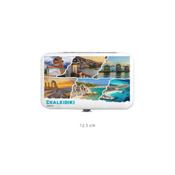 Σετ 12Χ - Κασετίνα περιποιήσης νυχιών σε θήκη Souvenir - Chalkidiki - 0034253