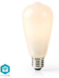 Nedis 233-1557 Smart Λάμπα LED 5W για Ντουί E27 και Σχήμα ST64 Θερμό Λευκό 500lm Dimmable