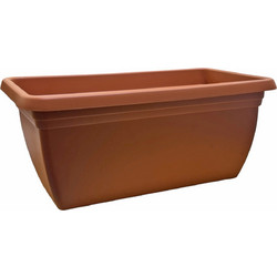 Ζαρντινιέρα πλαστική 7 λίτρα καφέ terracotτa 40x20x17cm 100-601 ΚΩΔ.16594
