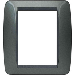 Πλαίσιο 3+3 Στοιχείων Int Dark Steel Living Light
