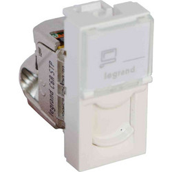 Πρίζα Rj45 Stp Κ.6A1 Στοιχείων Αντιβακτηριδιακή Λευκό Mosaic