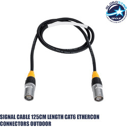 GLOBOSTAR(R) 41038 Καλώδιο Σύνδεσης Σήματος CAT6 Ethercon για Οθόνες LED Video Wall Αδιάβροχο IP65 - Μ125 x Π2.1 x Υ2.1cm