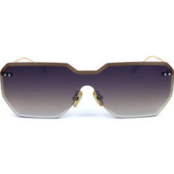 Eyepetizer 4-18F Γυναικεία Γυαλιά Ηλίου Μάσκα Μεταλλικά Χρυσά με Μαύρο Φακό