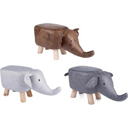 Σκαμπώ ελέφαντας 3χρώματα 58 x 22,5 x 27cm - Plastona