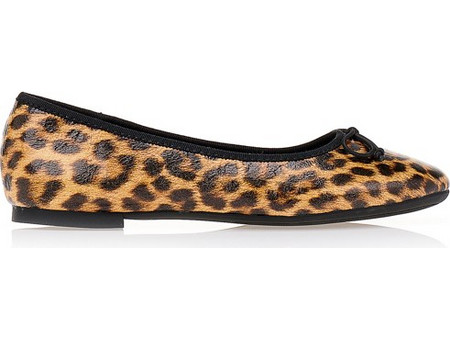 Μπαλαρίνες TSOUKALAS animal print με φιόγκο