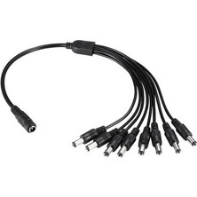 FOLKSAFE FOLKSAFE splitter DC1F8M, 1 θηλυκό σε 8 αρσενικά, 5.5x2.1mm, 4τμχ