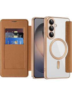 Techsuit SmartMag Book Θήκη για Samsung Galaxy S26 Brown