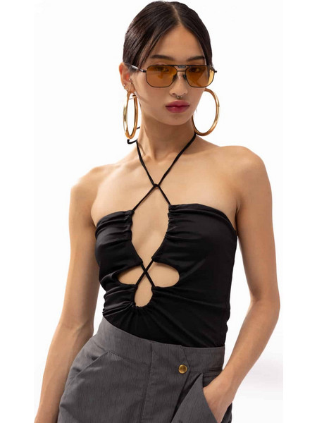 Mallory Doll Black Bodysuit