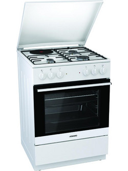Eskimo ES 5070 GW Κουζίνα Ηλεκτρική 65lt με Εστίες Αερίου & Ρεύματος 60cm