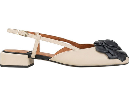 ANGEL ALARCON ΓΥΝΑΙΚΕΙΑ ΔΕΡΜΑΤΙΝΑ SLINGBACKS FLORENCE 26010-610A, ΕΚΡΟΥ, Γυναίκα
