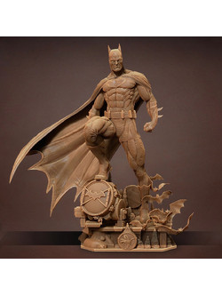 Φιγούρα Batman and Bat Ready to 3D Printing Figurine 3D εκτυπωμένη