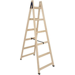 Pallbest Διπλή Σκάλα Ξύλινη 2x5 Σκαλοπάτια WP5000