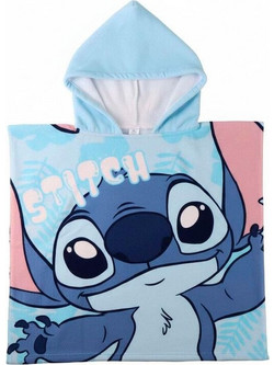 Cerda Stitch Παιδικό Πόντσο Θαλάσσης Microfiber Γαλάζιο 55x77cm 2200010825