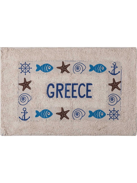 Πατάκι ψάρι GREECE (40cm x 60cm) μπλέ