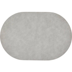 Σουπλά Atmosphera Kim Οβάλ Διπλής Όψης PVC - Γκρι/Ανθρακί (49x33cm) 212185A