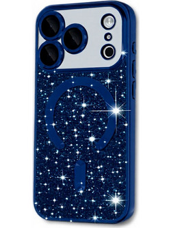 Techsuit Luxury Glitter MagSafe Θήκη (iPhone 17 Pro Max / 18 Pro Max) Deep Blue