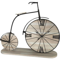 ΕΠΙΤΡΑΠΕΖΙΟ ΡΟΛΟΙ Fylliana Bicycle NATURE ΞΥΛΟ-ΜΕΤΑΛΛΟ 29x7x27εκ sls
