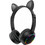 AKZ-K24 Ασύρματα Bluetooth Παιδικά Ακουστικά On Ear Μαύρα