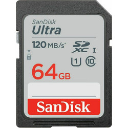 Sandisk Ultra SDXC 64GB Class 10 U1 UHS-I 120MB/s