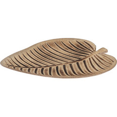 Zaros Πιατέλα Φύλλα Ξύλινη Natural 31x27,5x2,5 Κωδικός: HE230