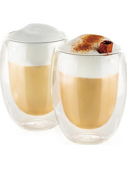 Luigi Ferrero Σετ Φλιτζάνια Cappuccino Γυάλινα 350ml 1006341 2τμχ fr-8063