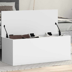 vidaXL Κουτί Αποθήκευσης Λευκό 90x35x35cm από Επεξεργασμένο Ξύλο 1 τεμ