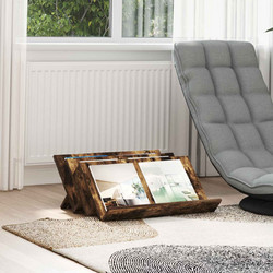 vidaXL Ράφι Περιοδικών με ράφι Καπνιστό Δρύς 65x53x28,5 εκ 1 τεμ