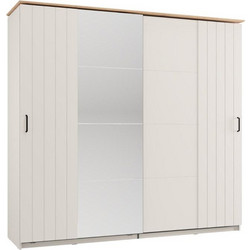 540840 ΝΤΟΥΛΑΠΑ ΜΕ ΚΑΘΡΕΦΤΗ LAMBETH 220 OG H205 CASHMERE-ARTISAN OAK ΧΡΩΜΑ 220X62X205ΕΚ