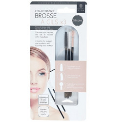 Cosmetic Club Silicone Lash Brush X3 - Σετ Βουρτσάκια Σιλικόνης για Βλεφαρίδες & Φρύδια 3τμχ