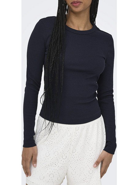 ONLY ONLVAL L/S O-NECK TOP JRS NOOS 15371305-Night Sky MidnightBlue