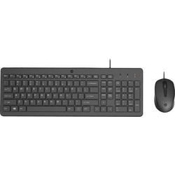 HP 100 Wired Black Set Σετ Πληκτρολόγιο & Ποντίκι