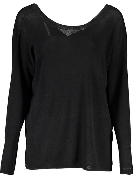 GANT BLACK WOMEN'S SWEATER Μαύρο