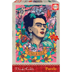 Puzzle Educa Viva la Vida Frida Kahlo 500 Κομμάτια