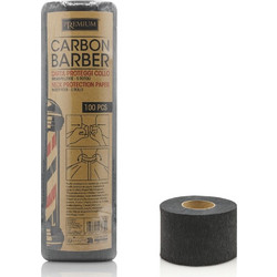 Χαρτί Λαιμού Premium Monouso Carbon Barber Μαύρο 500τμχ