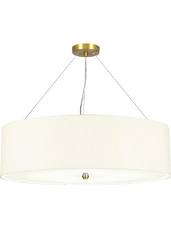 Elstead Lighting Pearce 30" Κρεμαστό Φωτιστικό Οροφής 7 Φώτα Aged Brass με Ivory Shade E1-DL-PEARCE30-7LT-IV-AB