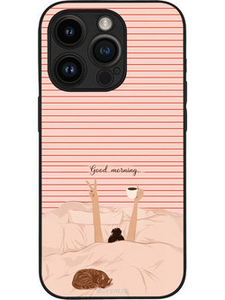Sonique Stripe Stories Series Θήκη με Σχέδιο «Καλημέρα» (iPhone 14 Pro)
