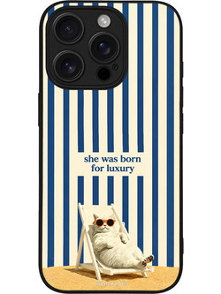 Sonique Stripe Stories Series Θήκη με Σχέδιο «Born for Luxury» (iPhone 16 Pro)