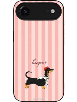 Sonique Stripe Stories Series Θήκη με Σχέδιο «Bonjour Puppy» (iPhone 17 Air)