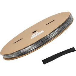 GLOBOSTAR(R) SHRINKTUBE 79815 Θερμοσυστελλόμενο Μακαρόνι Στεγανοποίησης για Neon Flex LED Αδιάβροχο IP65 - Μαύρο Ματ - Μ100 x Π0.3 x Υ0.3cm/Π0.15 x Υ0.15cm