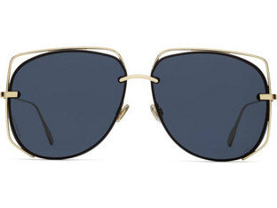 Dior Diorstellaire6 J5G/A9 Γυναικεία Γυαλιά Ηλίου Τετράγωνα Μεταλλικά Χρυσά με Μπλε Polarized Φακό