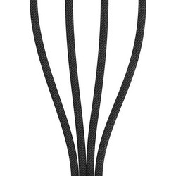 2GO Braided USB to Lightning / Type-C / micro USB Cable Μαύρο 0.15m