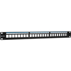 S-Link SL-F24N Patch Panel Keystone 1U 24 Θυρών 42386/SL-F24N