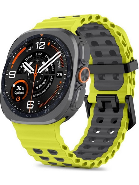 Tech-Protect Iconband Pro Λουράκι Σιλικόνης Lime / Black (Samsung Galaxy Watch Ultra 2 / 1)