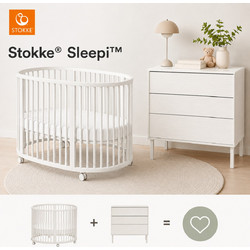 Stokke(R) Sleepi Κρεβάτι και Συρταριέρα White 583701-591402