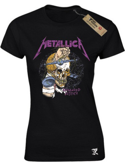 T-shirt γυναικείο Metallica Damaged Justice Takeposition Βαμβακερό σε Μαύρο χρώμα, 504-7787