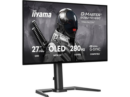 iiyama G-Master GOB2701QSC-B1 Titan Falcon OLED HDR Gaming Monitor 27" 2560x1440 (QHD 2Κ) 280Hz 0.03ms