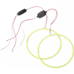 LED Halo Rings Angel Eyes 12V Λευκού Φωτισμού 100mm - Σετ 2τμχ TC-604